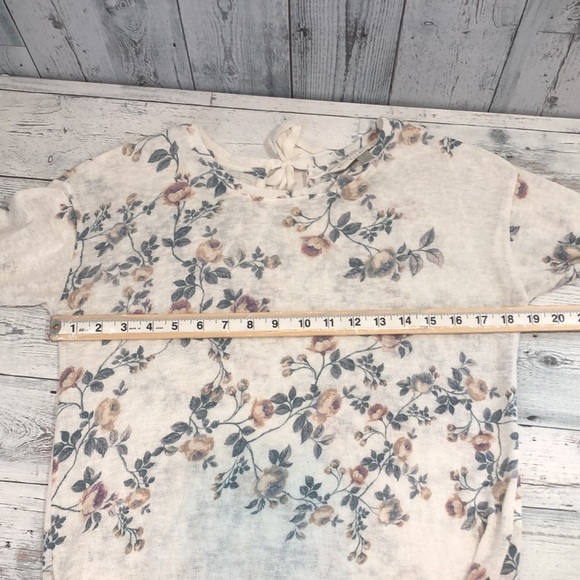 LC Lauren Conrad Runway Floral Tie Bow Top Small - Picture 9 of 10